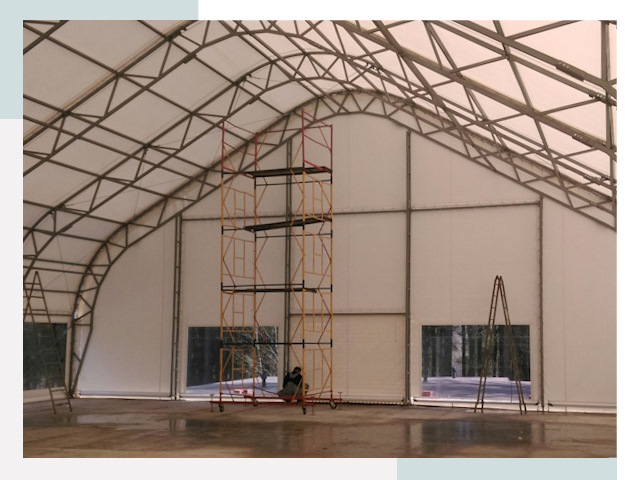 Шатровые ангары в Белгороде