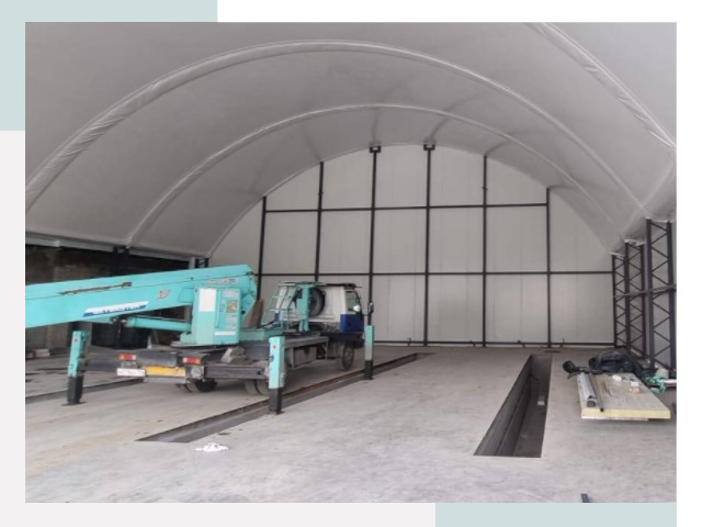 Внутреннее оснащение ангаров в Белгороде